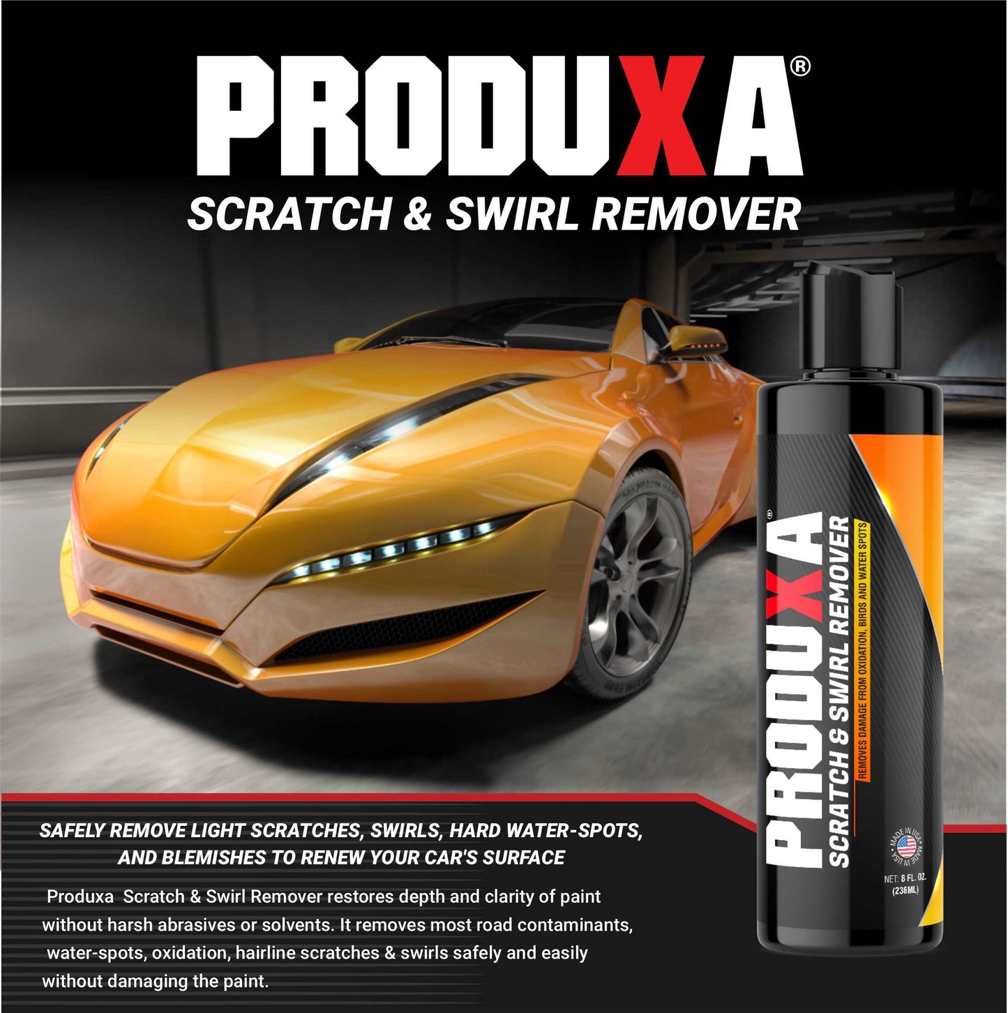 PRODUXA® Scratch & Swirl Remover - 8oz Bottle