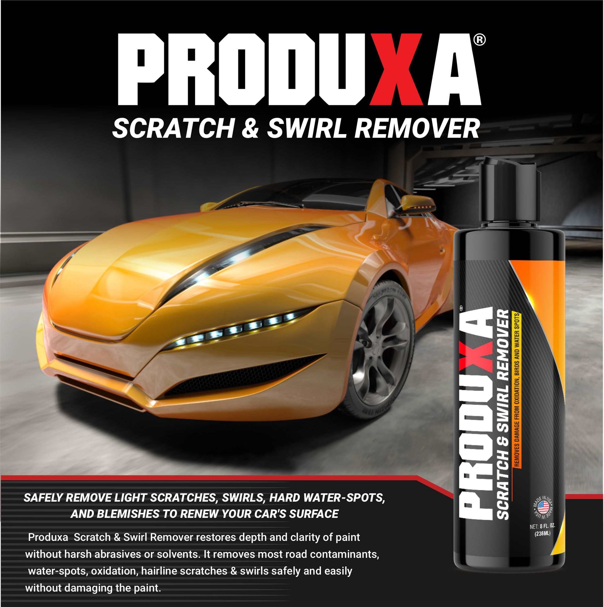 PRODUXA® Scratch & Swirl Remover - 8oz Bottle
