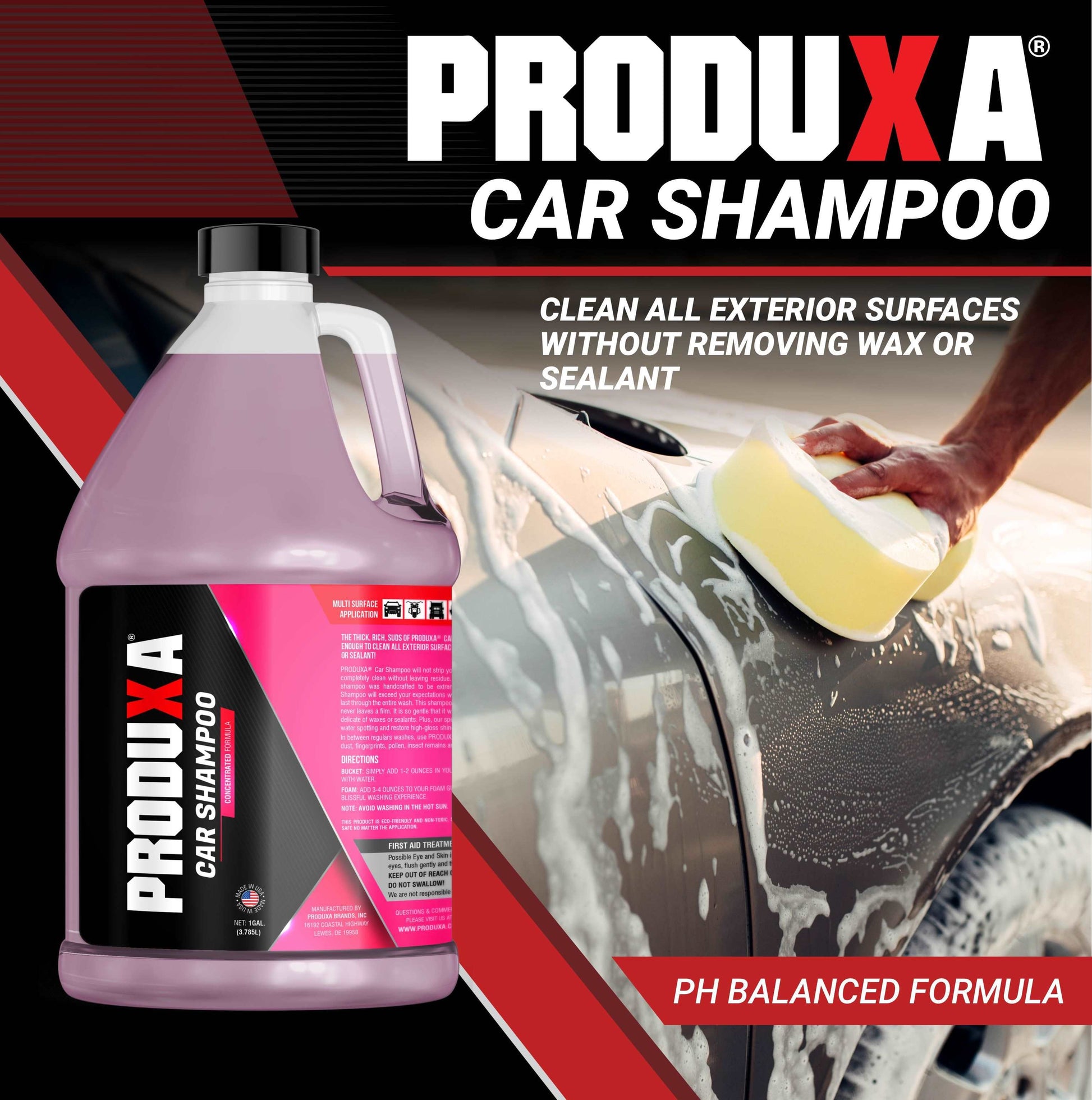 PRODUXA® CAR SHAMPOO - 1 GALLON REFILL