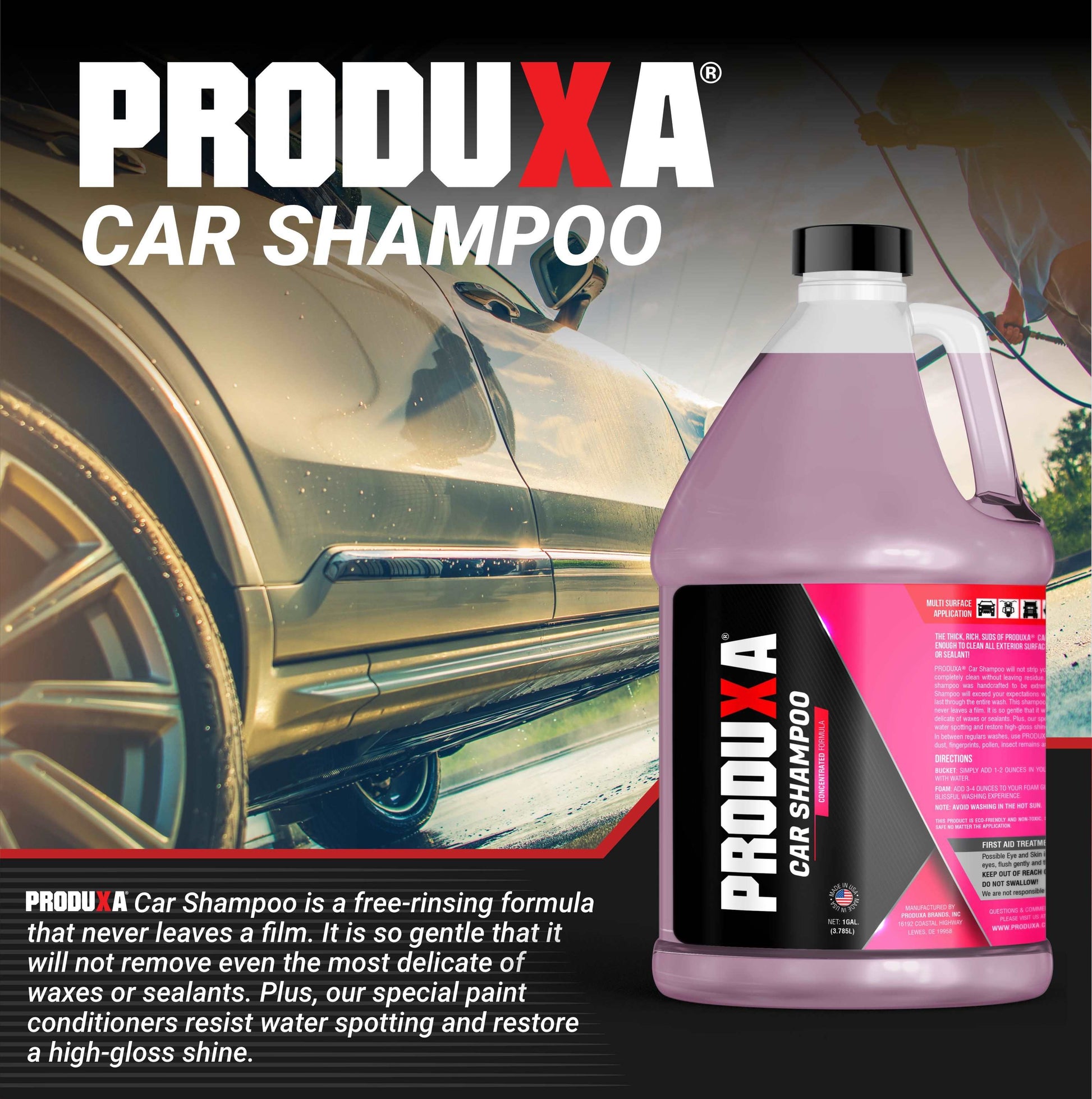 PRODUXA® CAR SHAMPOO - 1 GALLON REFILL