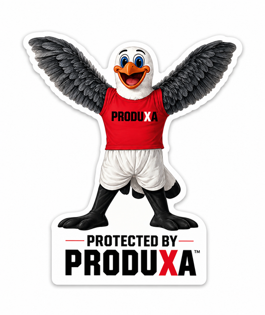 George "Protected by Produxa" Sticker